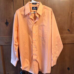 Stafford Super Shirt Wrinkle Free 55/45 Cotton-Poly Dress Shirt Mens 17 34-35